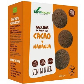 Soria Natural Galletas de Avena con Cacao y Naranja Bio 200g
