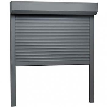vidaXL Persiana Enrollable Aluminio Protección Estor Cortina Solución Innovadora Prefabricada Protección contra Sol y Viento Gris Antracita 100x120cm