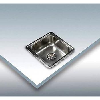 Fregadero de Cocina Cata CSS1 Cuadrado Inoxidable 50cm con 1 Cubeta