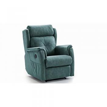Sillón Relax Levanta Personas Iria con Sistema Pared Cero - Sena Turquesa