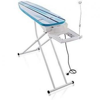 Leifheit Tabla de planchar Air Active Express M blanca, mesa de planchar con aspiración y extracción