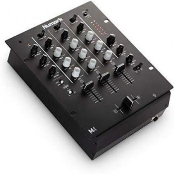 Numark M4 - 3-Channel Scratch DJ Mixer, Rack Mountable with 3-Band EQ, Microphone Input and Replaceable Crossfader with Reverse and Slope Controls