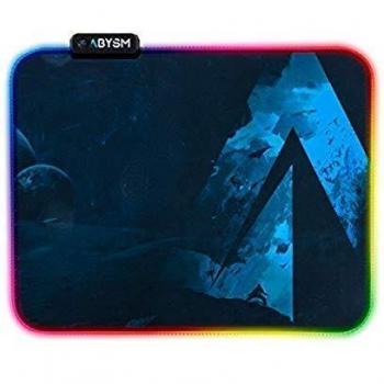 ABYSM Gaming Alfombrilla Covenant RGB M, Fibra Anti-Sudoración Extrafina para el Deslizamiento, con Base de Goma Antideslizante, Bordes Reforzados, 355 x 300 x 4 mm