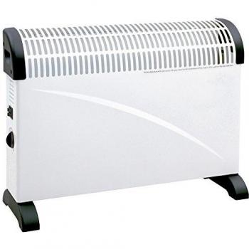 MT - Convector. 3 potencias: 750 w/1250w/2000w. termostato ajustable. proteccion contra sobrecalentamiento. montaje en pared o suelo. ventilador incorporado para mejor distribucion del aire caliente