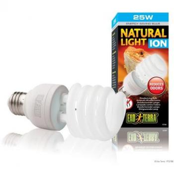 Bombilla para reptil Exo Terra Ion 25W, bajo consumo, luz natural
