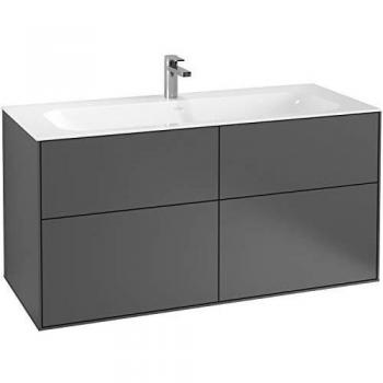 Mueble de baño Villeroy & Boch Finion G05000HB, 119,6x59,1x49,8cm, color Peony, con iluminación LED