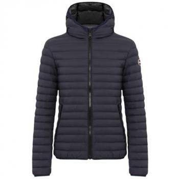 Recycled Lightweight Down Jacket with Hood - Colmar Men's Navy Size 48