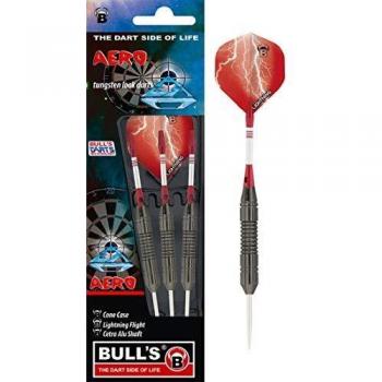 Bulls Dardo de Acero Aero, Unisex, Negro, 22 g