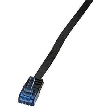 LogiLink 5m Cat.5e U/UTP Flat Network Cable, Black