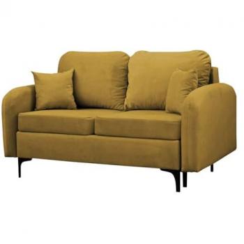 Sofá-cama Clovis A101 con caja de ropa de cama, medidas 157x96x94cm, color Manila 33