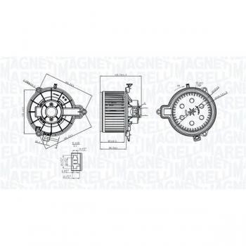 Ventilador de habitáculo MAGNETI MARELLI 069412733010 - Interior blower, alta eficiencia, fácil instalación, compatible con múltiples modelos de vehículos