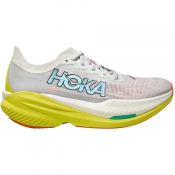 Hoka Mach X 2 Sneakers de running para hombre, color gris y amarillo, tamaño EU 43 1/3