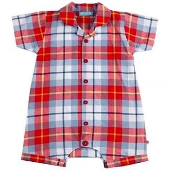 Piccalilly Body diseño de cuadros Wham Rojo rosso 6 mes