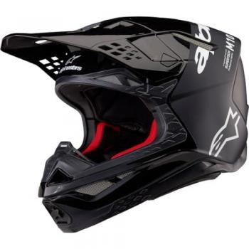 Alpinestars Casco de Motocross Supertech S-M10 Flood 2024 Negro-Gris Oscuro M (57/58)