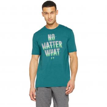 Under Armour Matter What SS Camiseta Manga Corta, Hombre, Verde