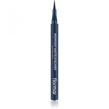 Flormar Midnight Matte Eyeliner with Felt Tip, Matt Effect, Shade 03 Dark Blue, 1 ml