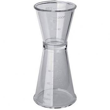 Piazza 475548 - Jigger de plástico, 20 ml y 40 ml de capacidad