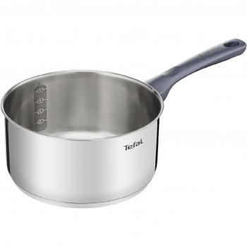 Tefal Daily Cook - Cazo de acero inoxidable de 12cm, base reforzada, aptas para todo tipo de cocinas incluido inducción, gran conductividad y resistencia con materiales reciclados