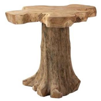 Mesa Comedor Koulova de Madera Teca Raíz 80x80x75 cm - Diseño Elegante y Duradero