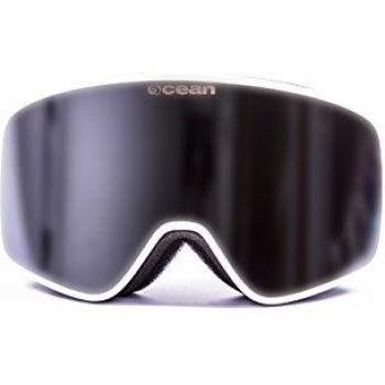 Ocean Sunglasses Aspen - Gafas de esquí - Montura : Blanco - Lentes : Plata Espejo