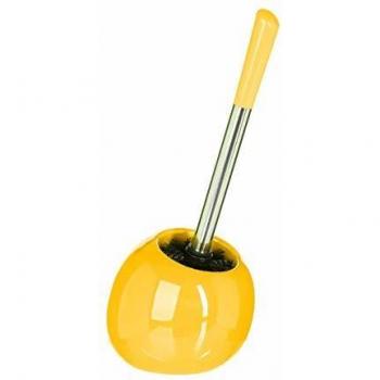 Escobilla de WC con soporte de cerámica color mostaza 5Five