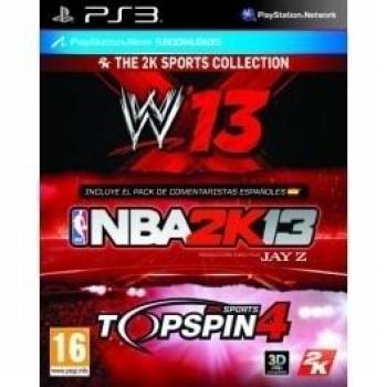 2K Sports Bundle: NBA 2K13 + Top Spin 4 + WWE 13