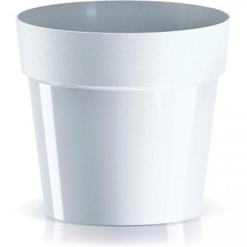 Maceta Prosperplast CUBE BASIC 235x235x216 Blanco
