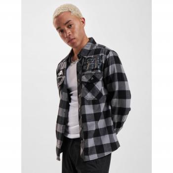 Ozzy Osbourne Long Sleeve Check Shirt - Black/Grey - Sizes M to 3XL