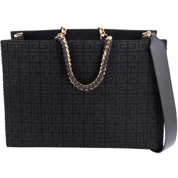 Givenchy Black Shopper Bag with Gold Chain Handle, Female, Size: ONE SIZE