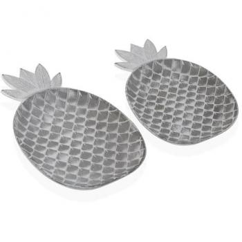 Centro de Mesa Versa Piña 21,5 x 3 x 35 cm (2 Piezas)