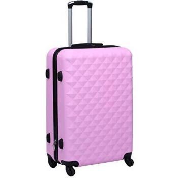 Pink ABS Hardcase Trolley with Spinner Wheels