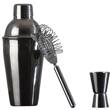 Jocca Set para cócteles, Acero Inoxidable, Plateado, 22 cm