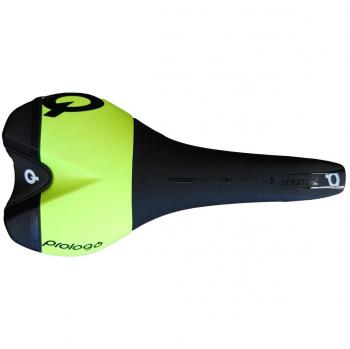 Prologo Scratch 2 sillín de Bicicleta Unisex, Color Negro/Amarillo neón
