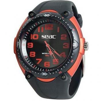 SEAC Reloj Agua asta 100 MT, Caja en Acero Inoxidable, resistiente Correa en Goma 1470002742000A/396