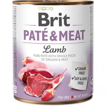 Comida húmeda Brit Paté & Meat Adult - Cordero 6 x 800 g