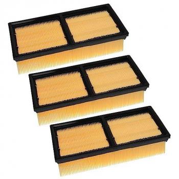 Set de 3 Filtros Plisados Planos Compatibles con Kärcher IVC 60/30 Tact² Lp y NT 65/2, NT 55/2 Tact² Me Aspiradoras Industriales - Element