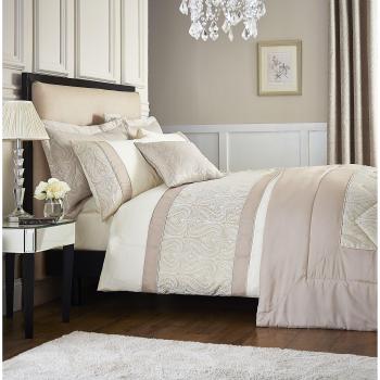 Catherine Lansfield colcha Ornate de Jacquard, crema, poliéster, crema, Bedspread