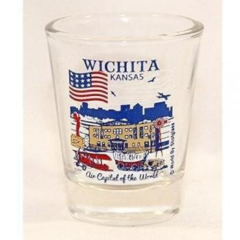 Wichita Kansas Great American Cities Collection Shot Glass by World By Shotglass
