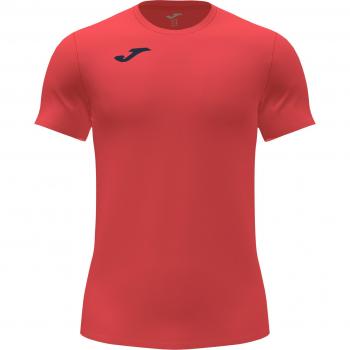 Joma Record II Fluorescent Coral Short Sleeve Running T-Shirt for Men