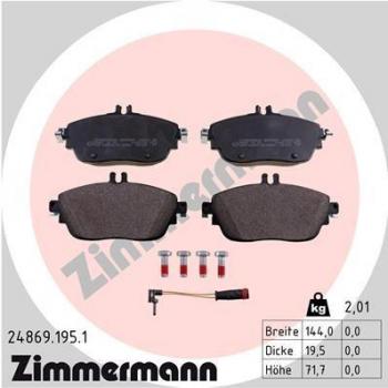 Pastillas de freno ZIMMERMANN 24869.195.1