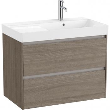 Mueble de baño con 2 cajones y lavabo a la derecha Ona Roca