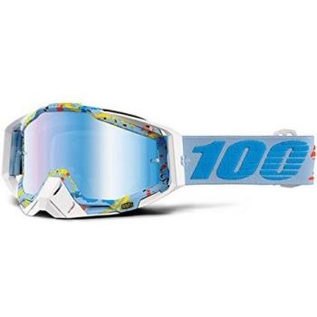 Inconnu 100% racecraft-hyperloop máscara de Bicicleta de montaña Unisex, Color Azul/Amarillo/Naranja/Blanco