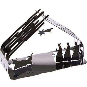 Alessi Bark Crib Belén, Dorado, Acero Inoxidable 18/10, One Size
