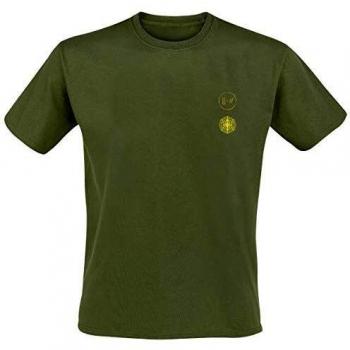 Twenty One Pilots Cover Me Logo Hombre Camiseta Verde L, 100% algodón, Regular