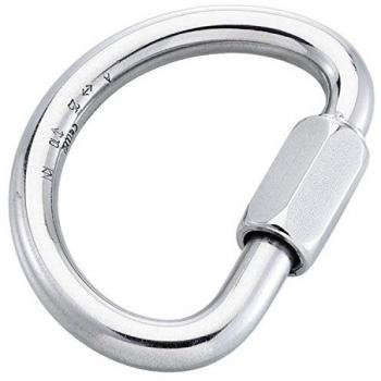 Mosquetón Semicircular Zincado Rock Empire 10 mm Gris Plateado