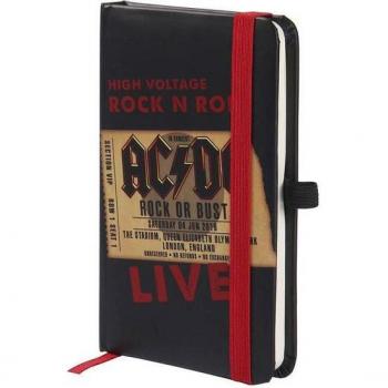 Cuaderno A6 ACDC Negro