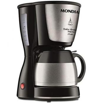 Cafetera de Goteo Mondial C33 Dolce Arome con Jarra Termo de Acero Inoxidable 0.9L, Filtro Extraíble y Función Antigoteo