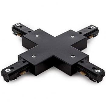 Greenice | Conector X Carril Bifásico Negro
