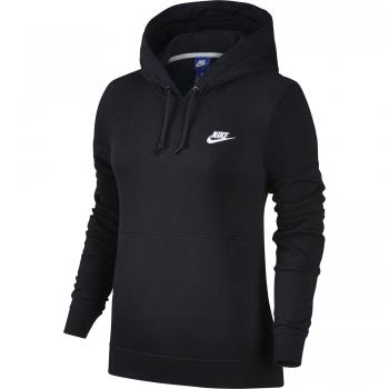 nike W NSW FLC Sudadera, Mujer, Negro /