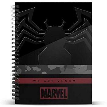 Marvel Venom Monster-Cuaderno Papel Cuadriculado DIN A5